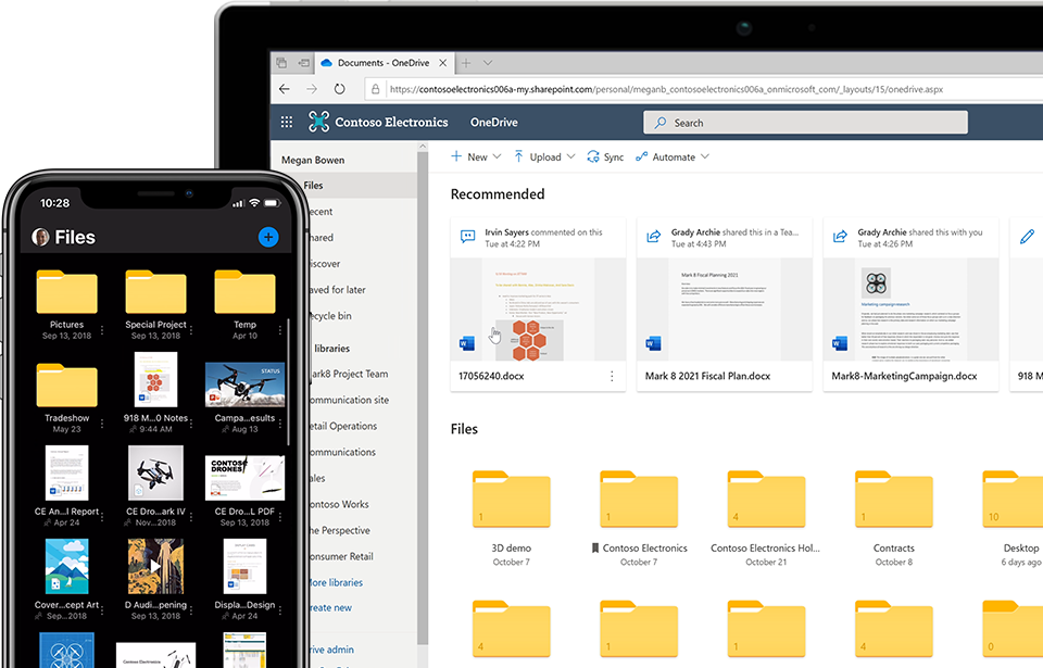 OneDrive: la solución online y colaborativa para el almacenamiento de archivos en la empresa, desde cualquier dispositivo o lugar.